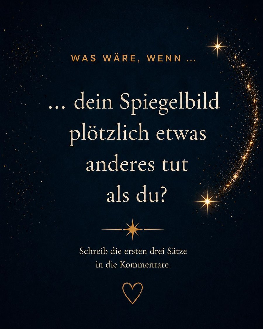 Schreibimpuls für Kinder: Was wäre, wenn dein Spiegelbild plötzlich etwas anderes tut als du?